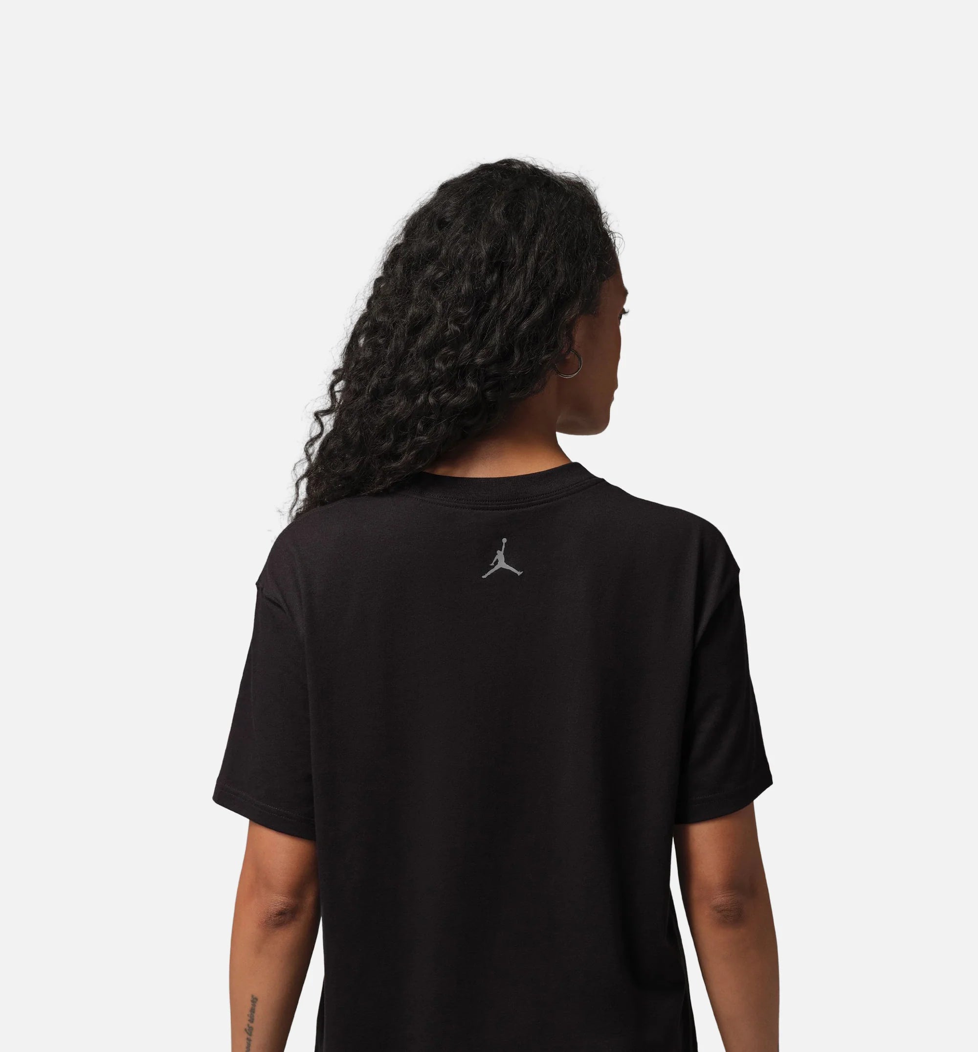Flight Graphic Womens Short Sleeve Shirt Black Smoke Grey