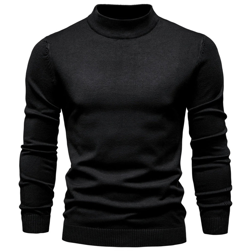 Mens Mockneck Pullover Sweater