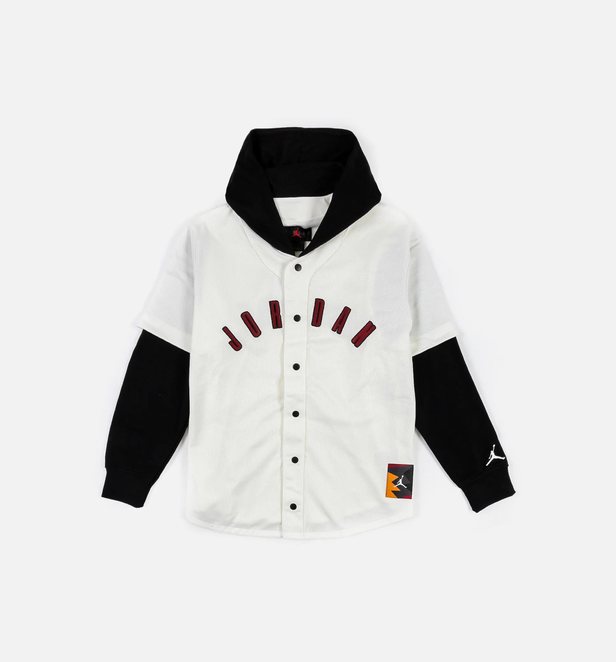 Flight MVP Mens Hoodie White Black