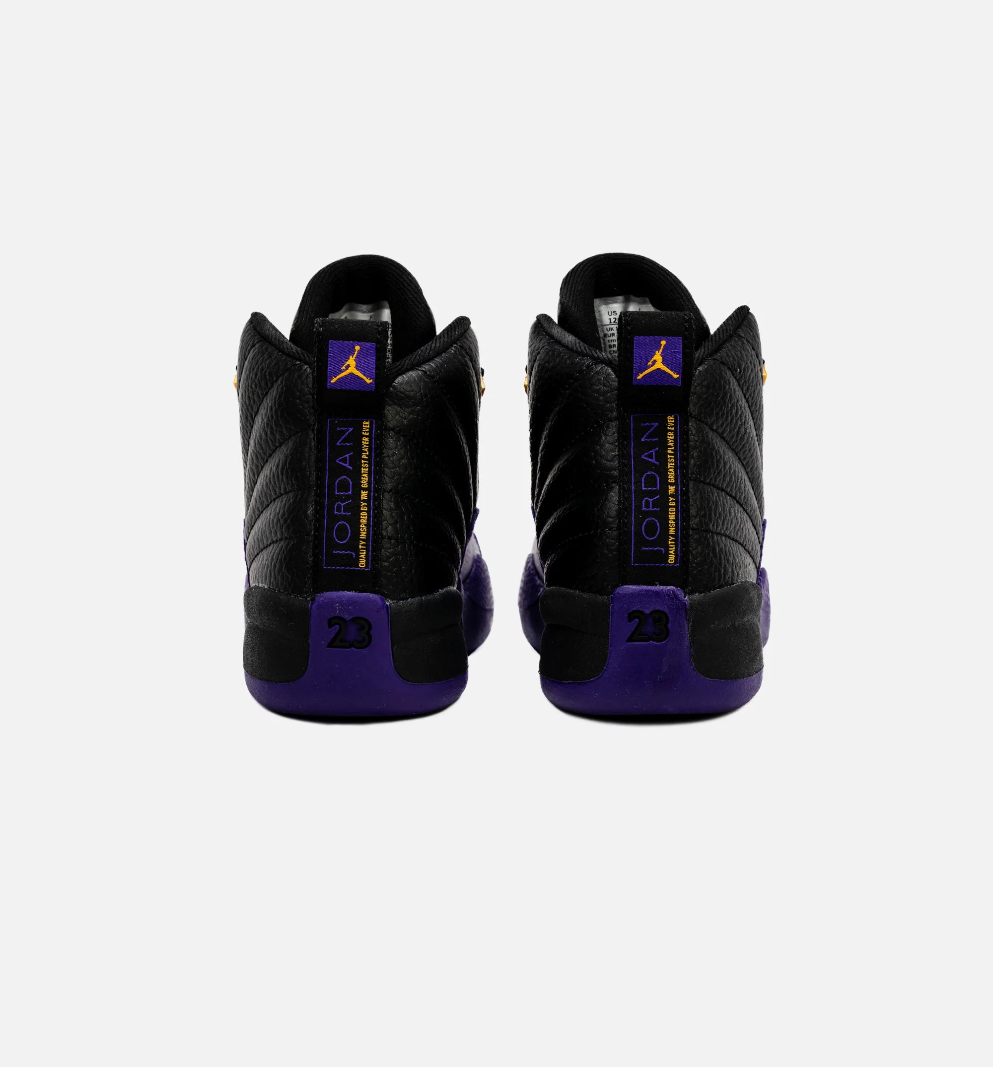 Air Jordan 12 Retro Field Purple Preschool Lifestyle Shoe Black Purple