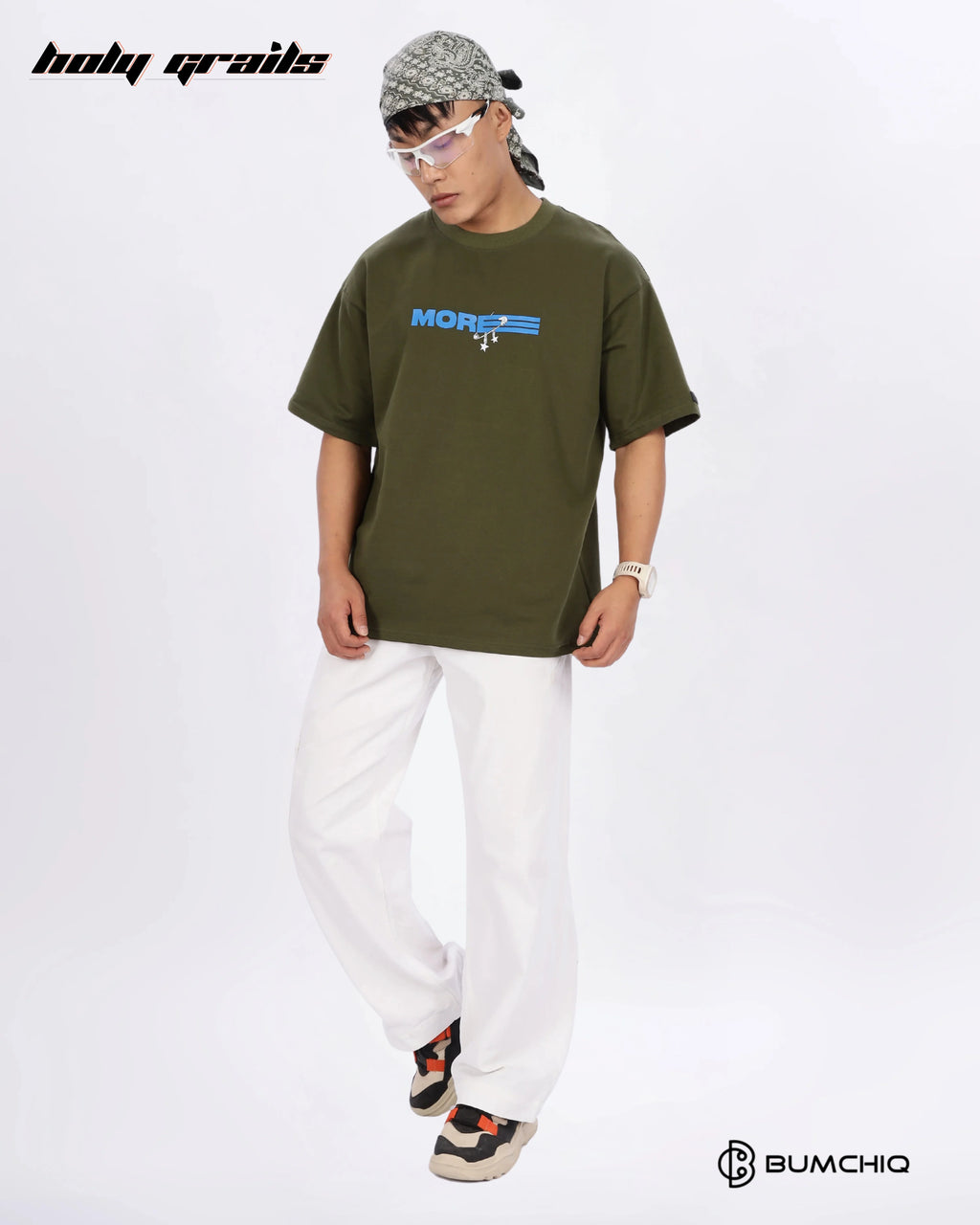 No One Green Oversize Tee HG x Bumchiq