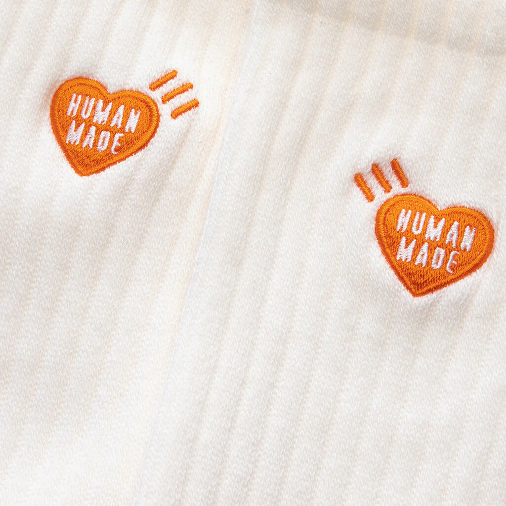 Pile Socks White