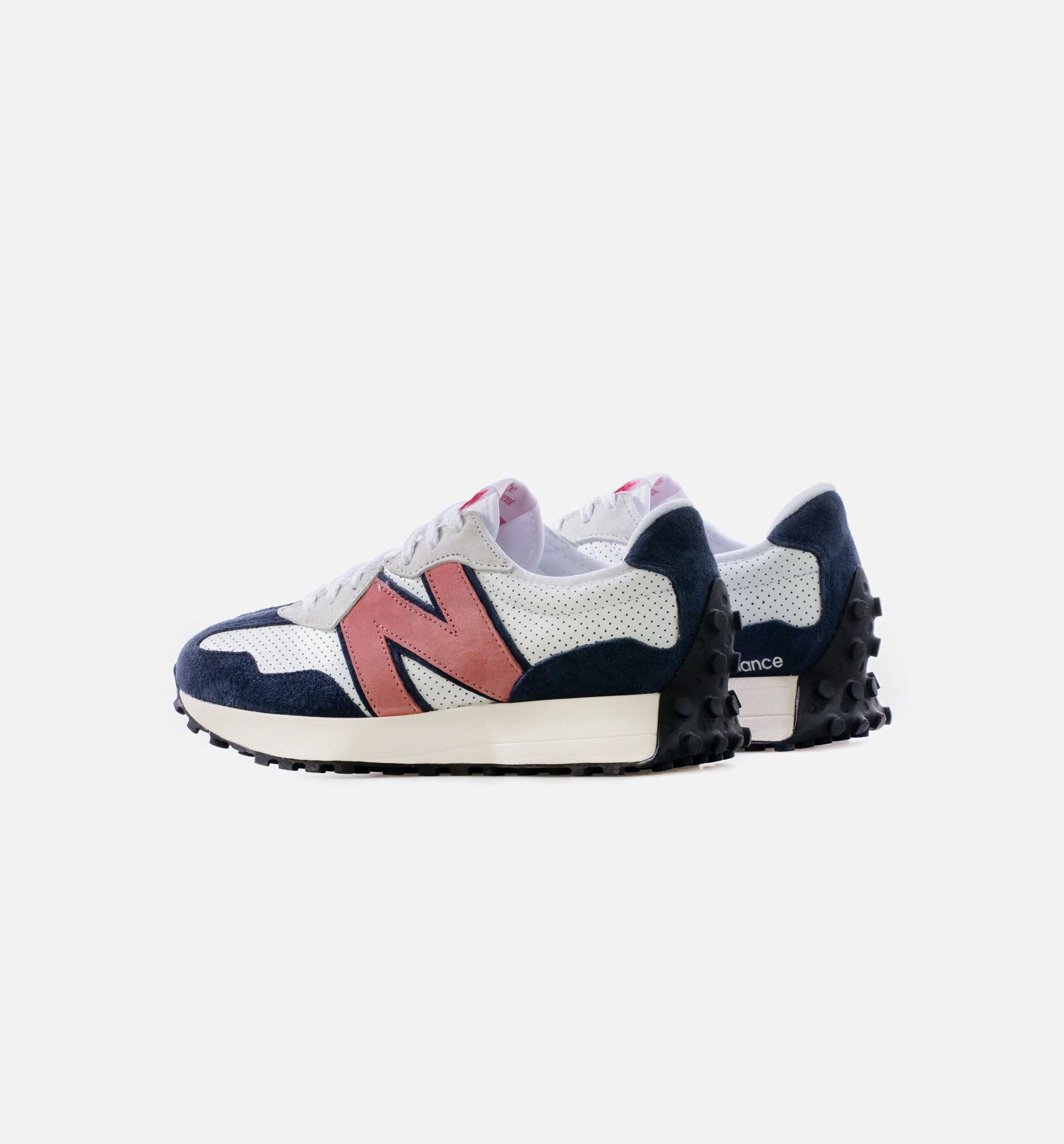 327 Mens Lifestyle Shoe White Pink Navy