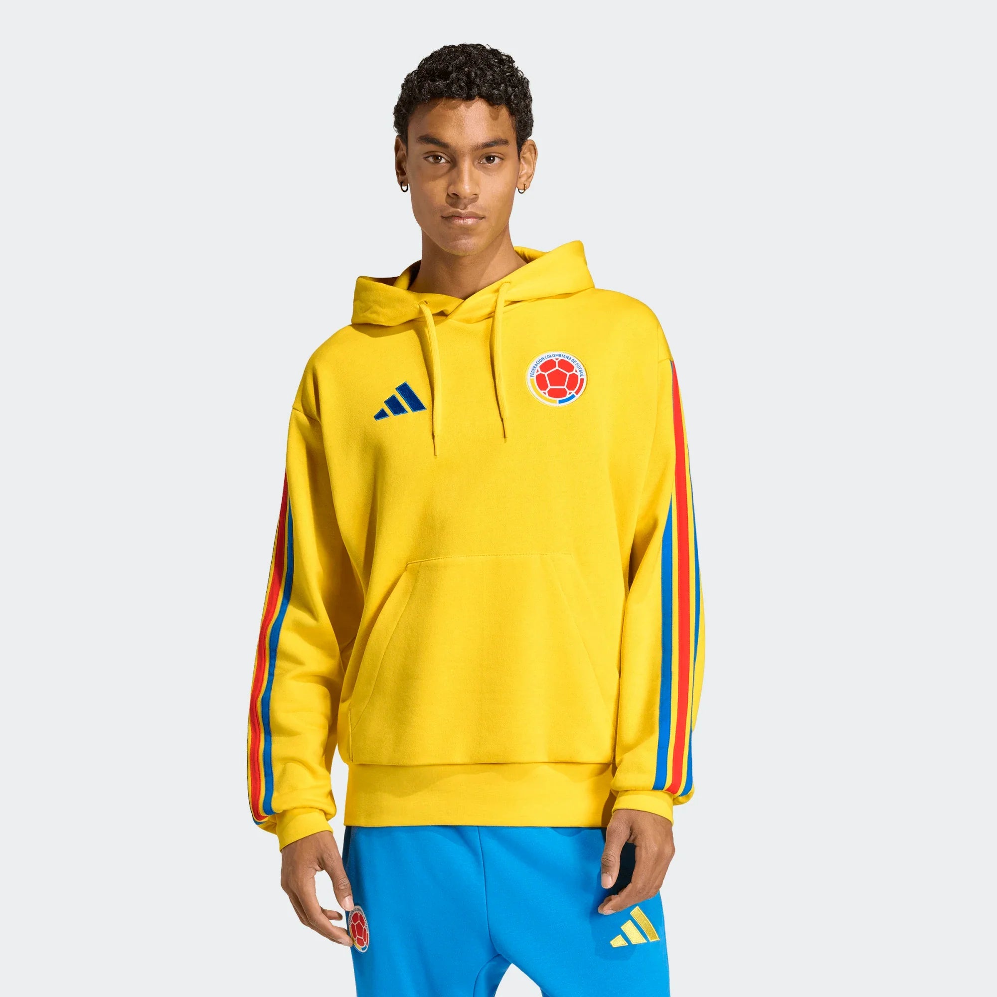 adidas Colombia DNA Soccer Fleece Hoodie Yellow