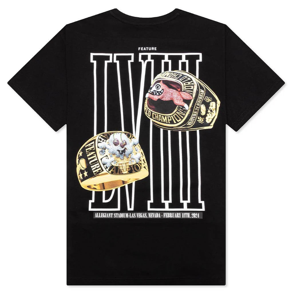 Feature x Icecream Rings Short Sleeve Tee Black