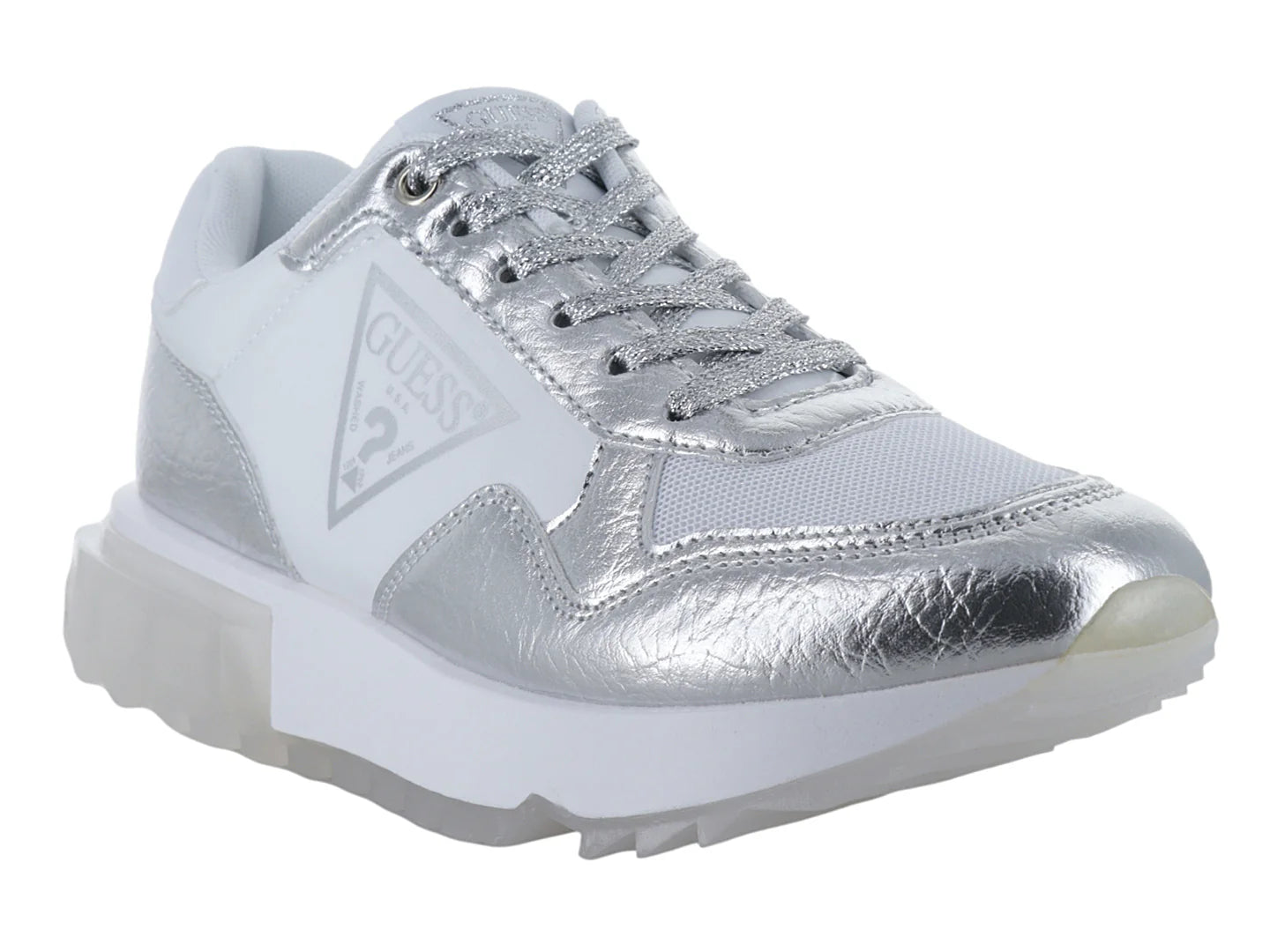 Tenis Guess Casual Plata para Mujer