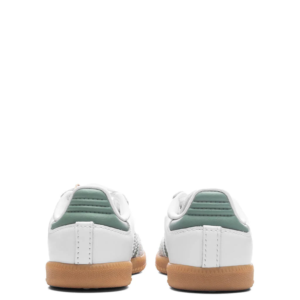 Toddlers Samba OG Cloud White Silver Green Gum