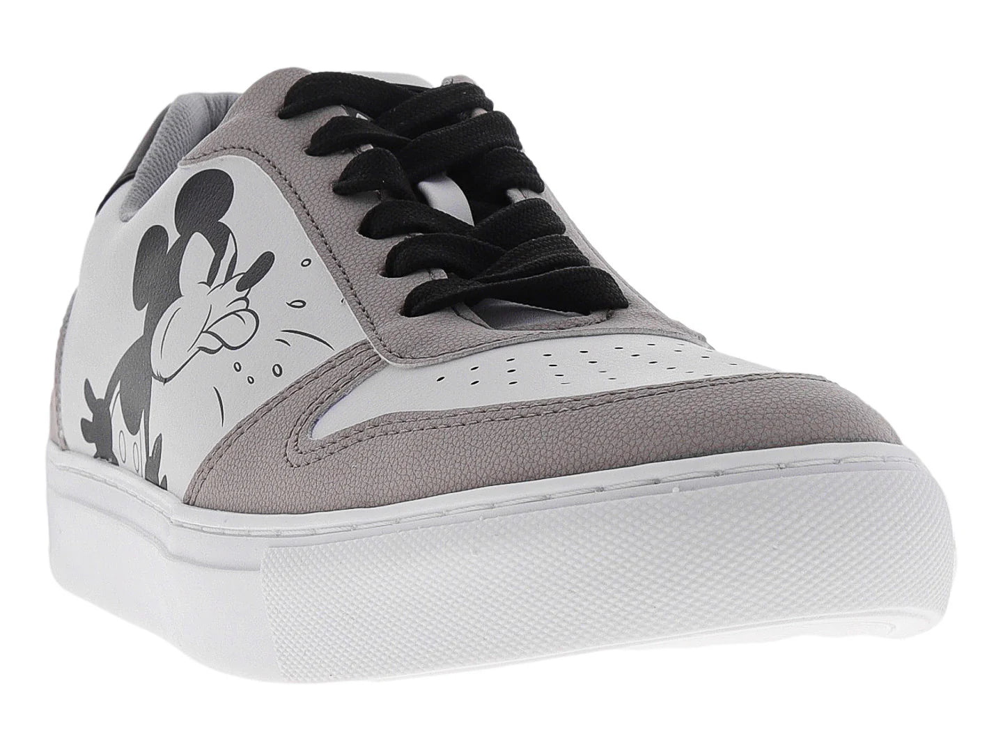 Tenis W Capsule Mickey Mouse Blanco y Gris para Hombre