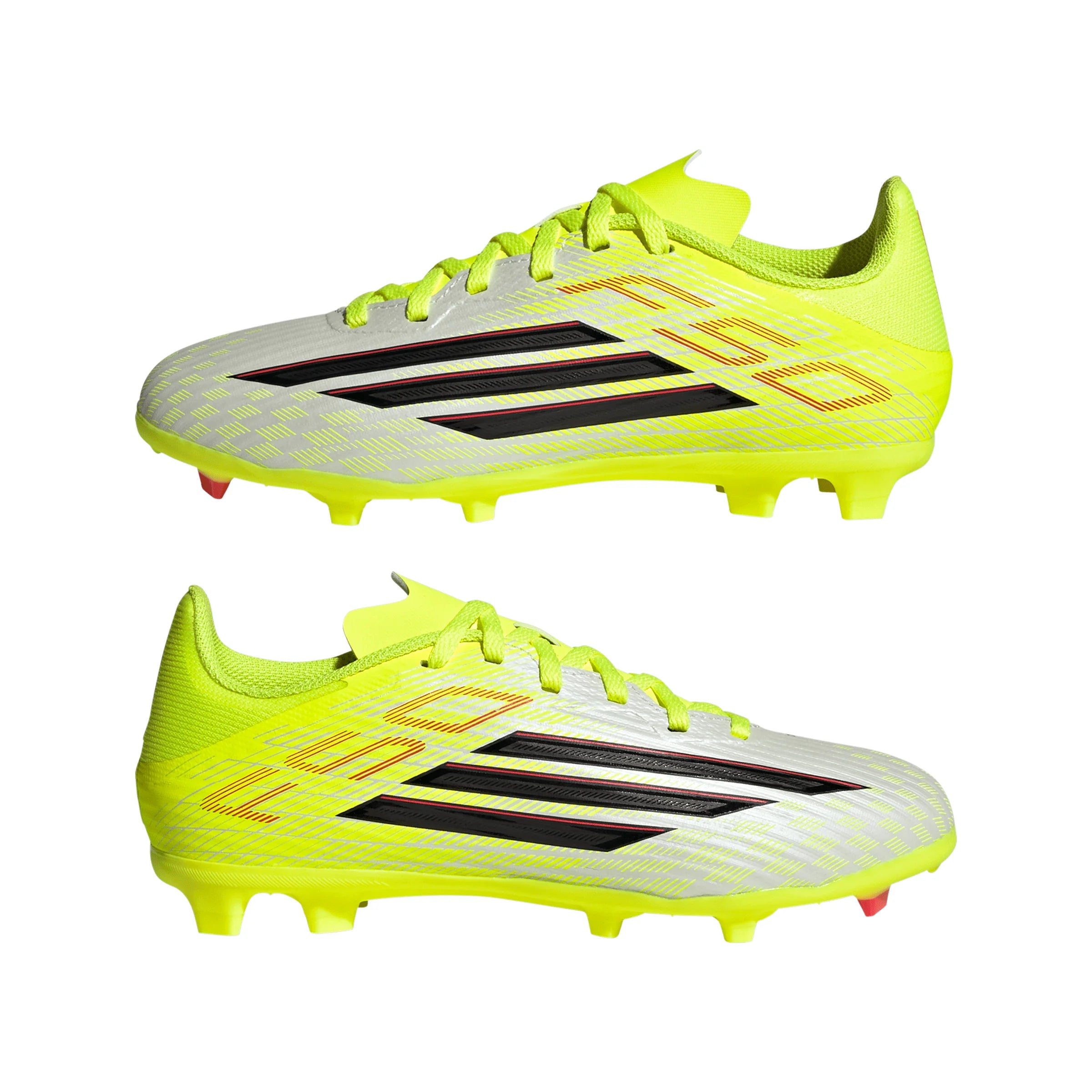 adidas F50 League FG MG Firm Ground Multi Ground Youth Soccer Cleats Yellow Black Red