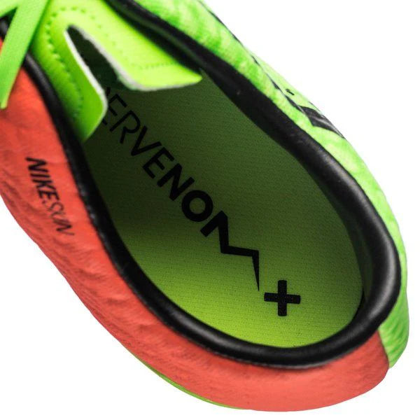 Nike Kids Jr Hypervenom Phade III FG Firm Ground Football Boot Electric Green Black