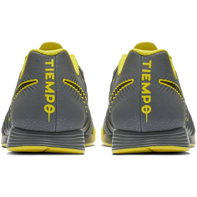 Nike LegendX 7 Academy IC Indoor Soccer Shoes Dark Grey Black Yellow