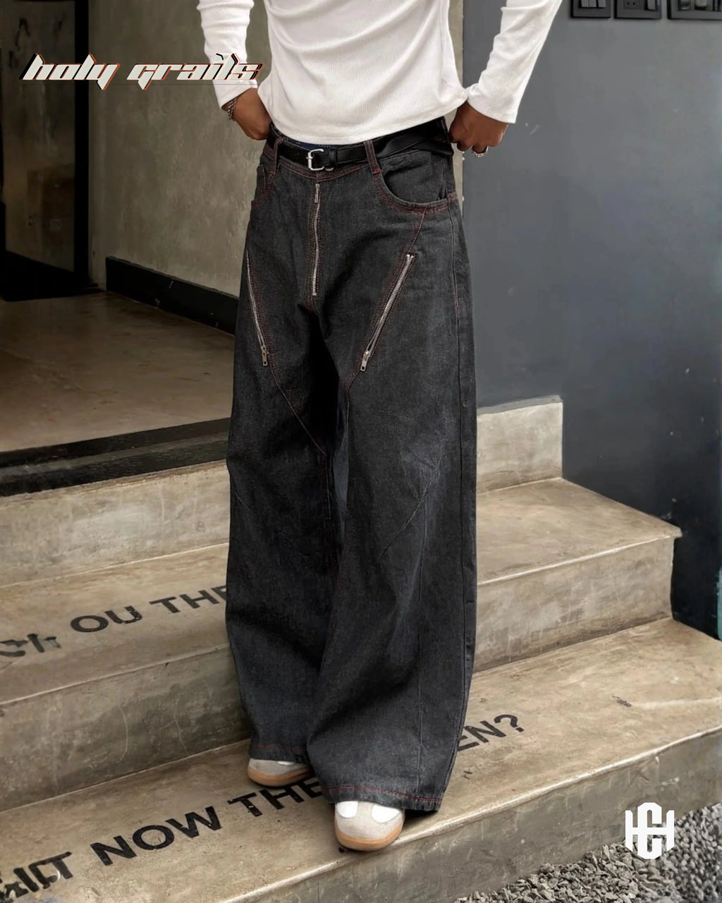 Gunmetal Chained Grey Denim Jeans HG x Charactr