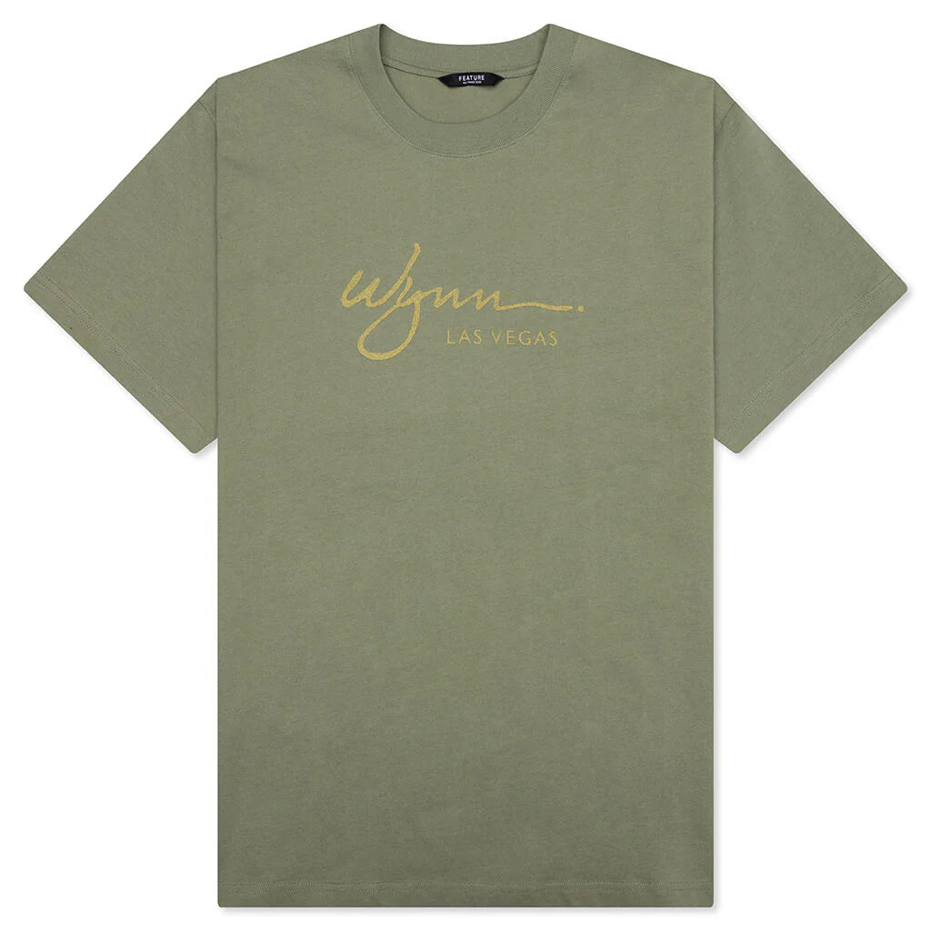 Feature x Wynn Plaza Tee Oil Green