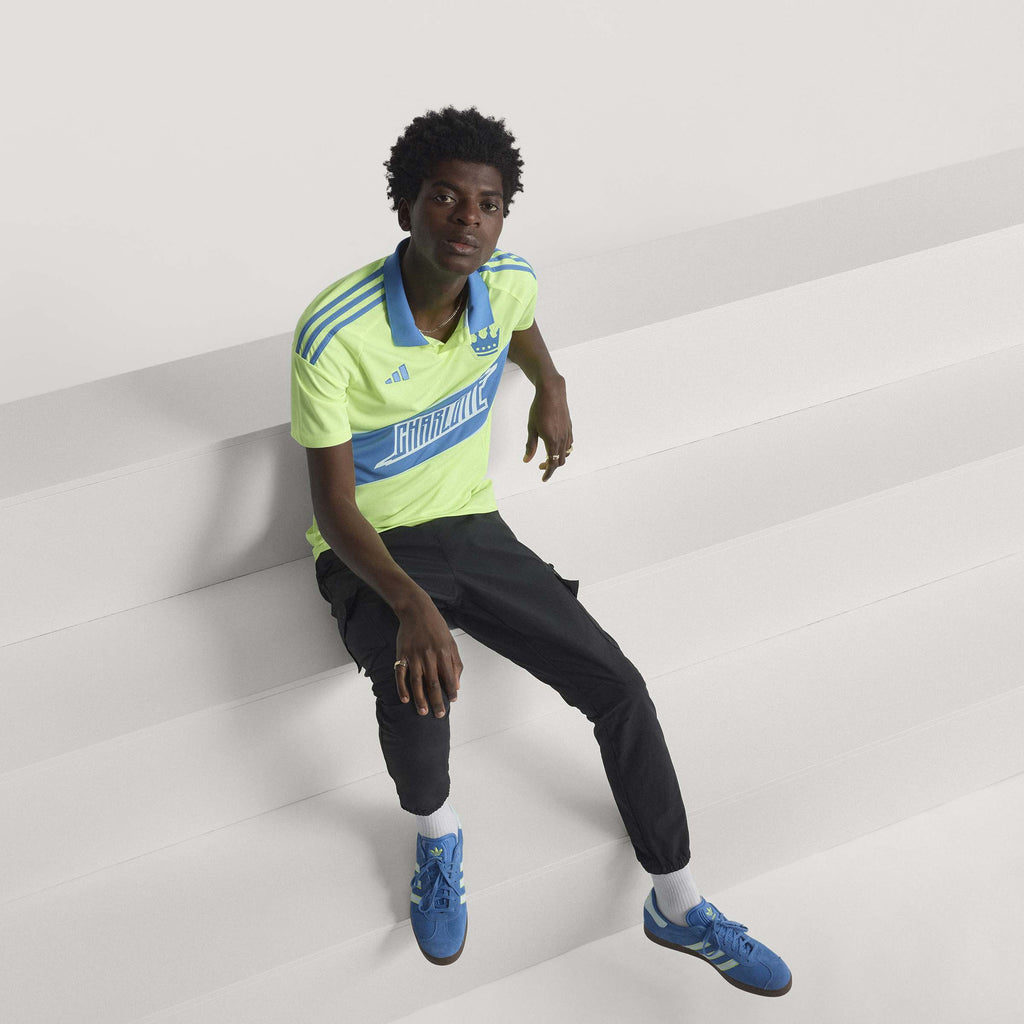 adidas Mens Charlotte FC Third Soccer Jersey 25 26 Yellow