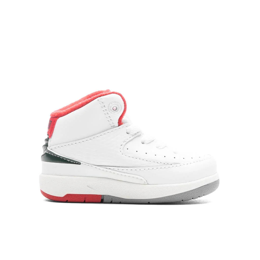 Air Jordan 2 Retro TD Italy White Fire Red Fir