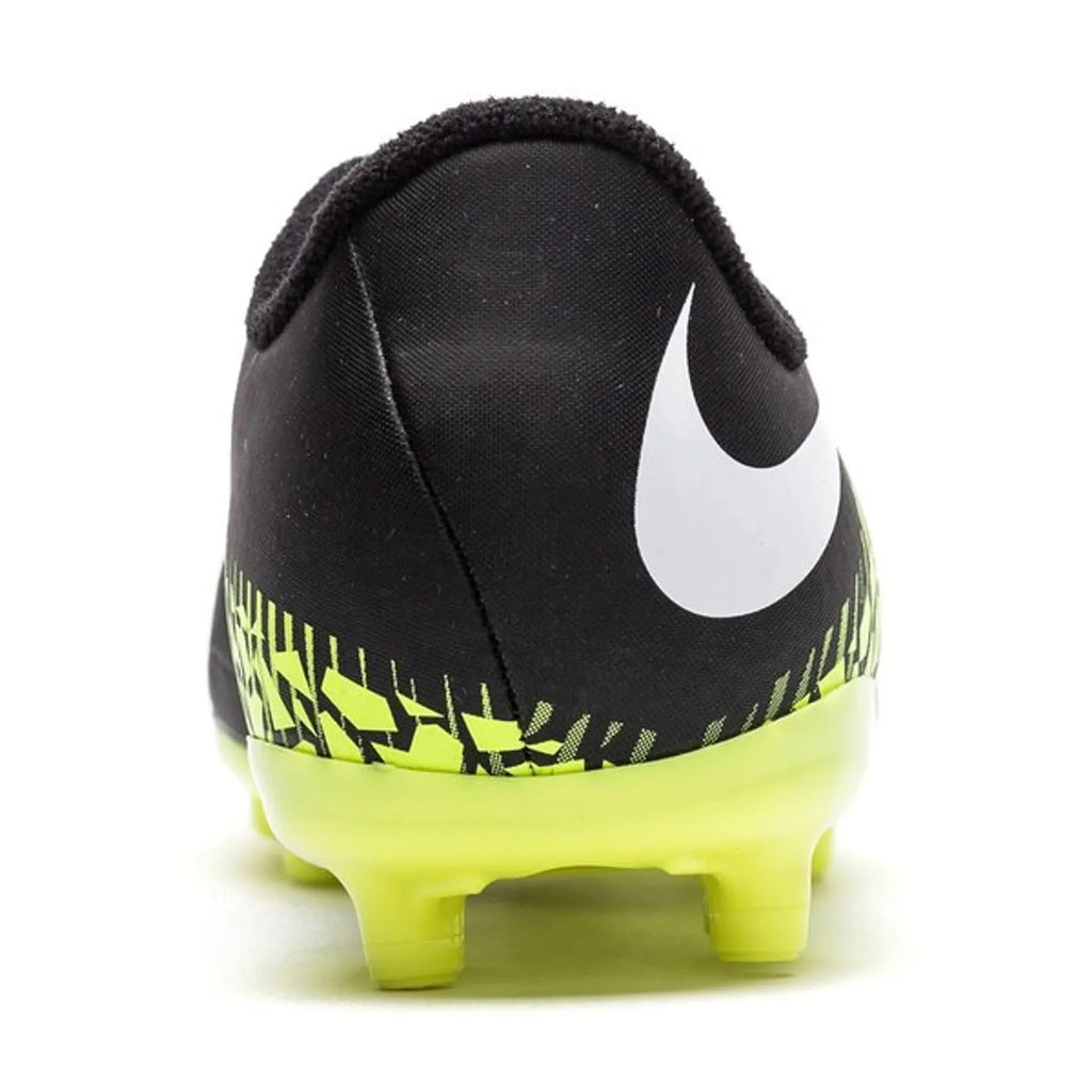 Nike JR Hypervenom Phelon II FG Soccer Cleats Black White Volt