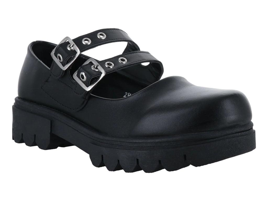 Zapatos Planos Mauri Valero Negros para Mujer