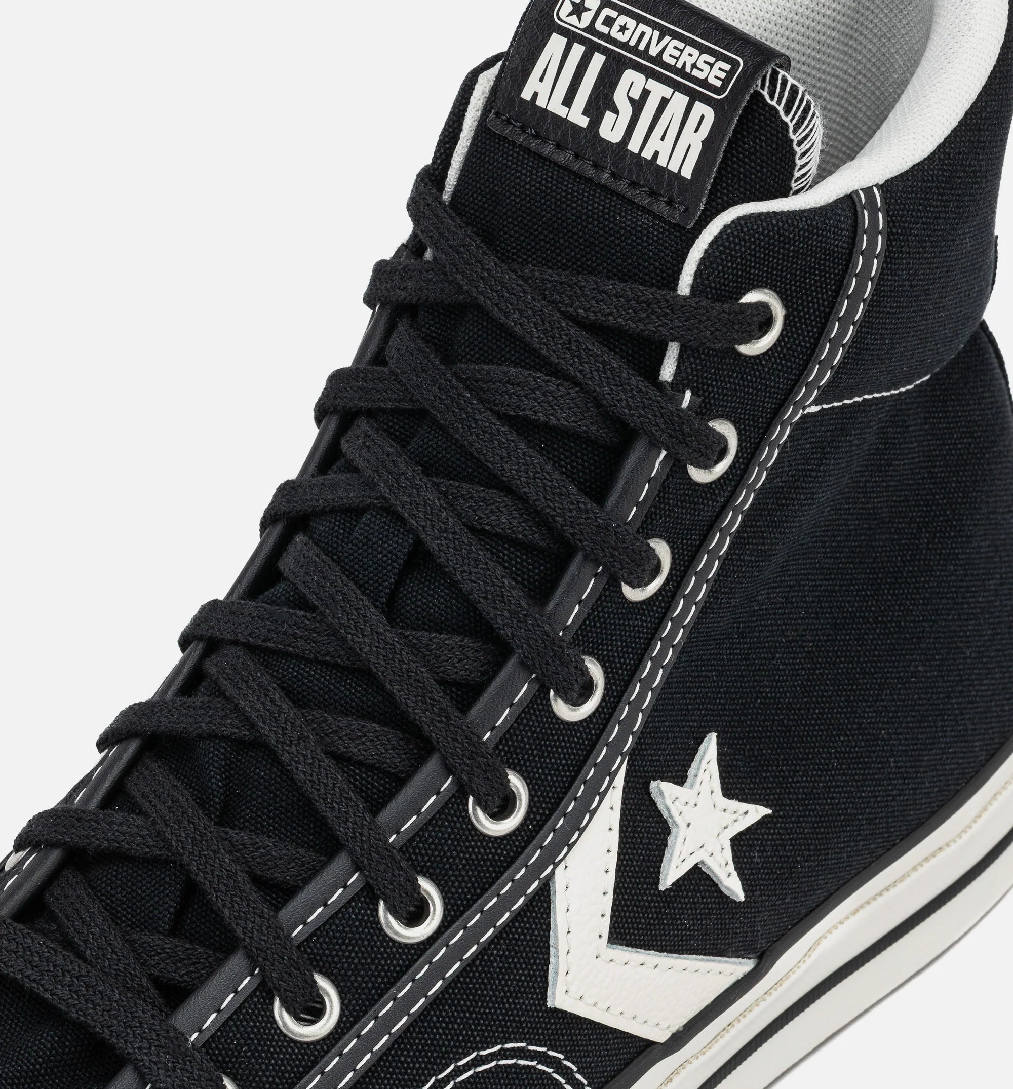 Star Player 76 High Top Mens Lifestyle Shoe Black Vintage White