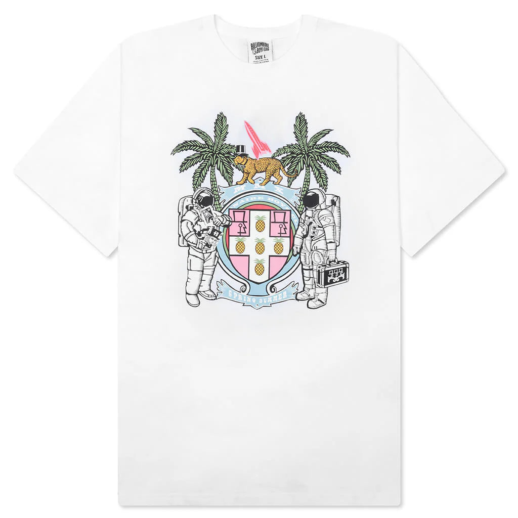 BB Crest S S Tee Bleach White