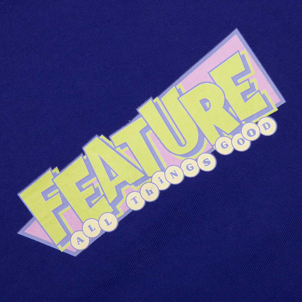 Kids Retro Tee Cobalt Blue