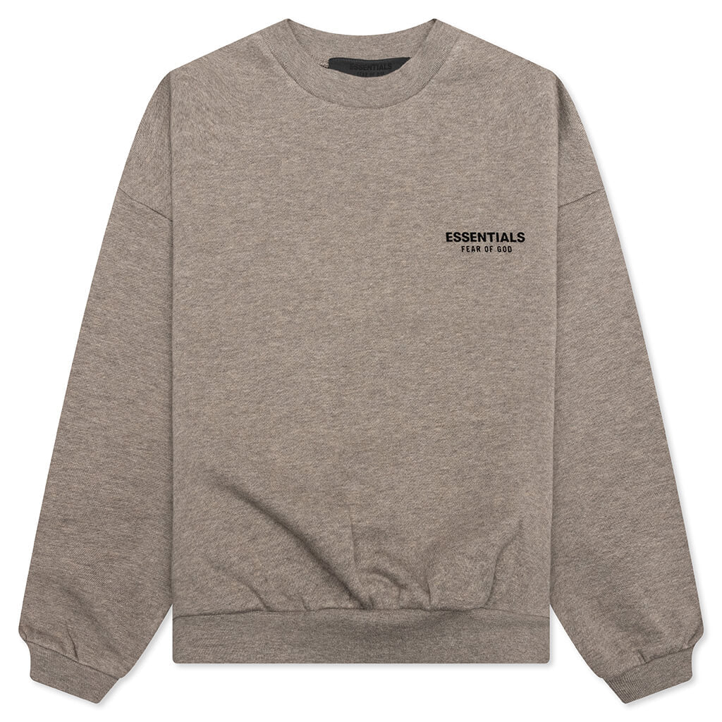 Kids Fleece Crewneck Heather Gray
