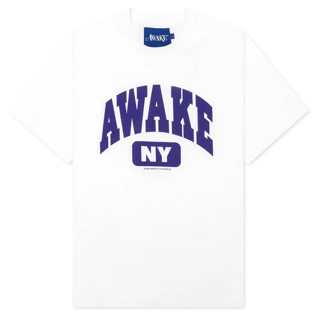 Varsity Tee White