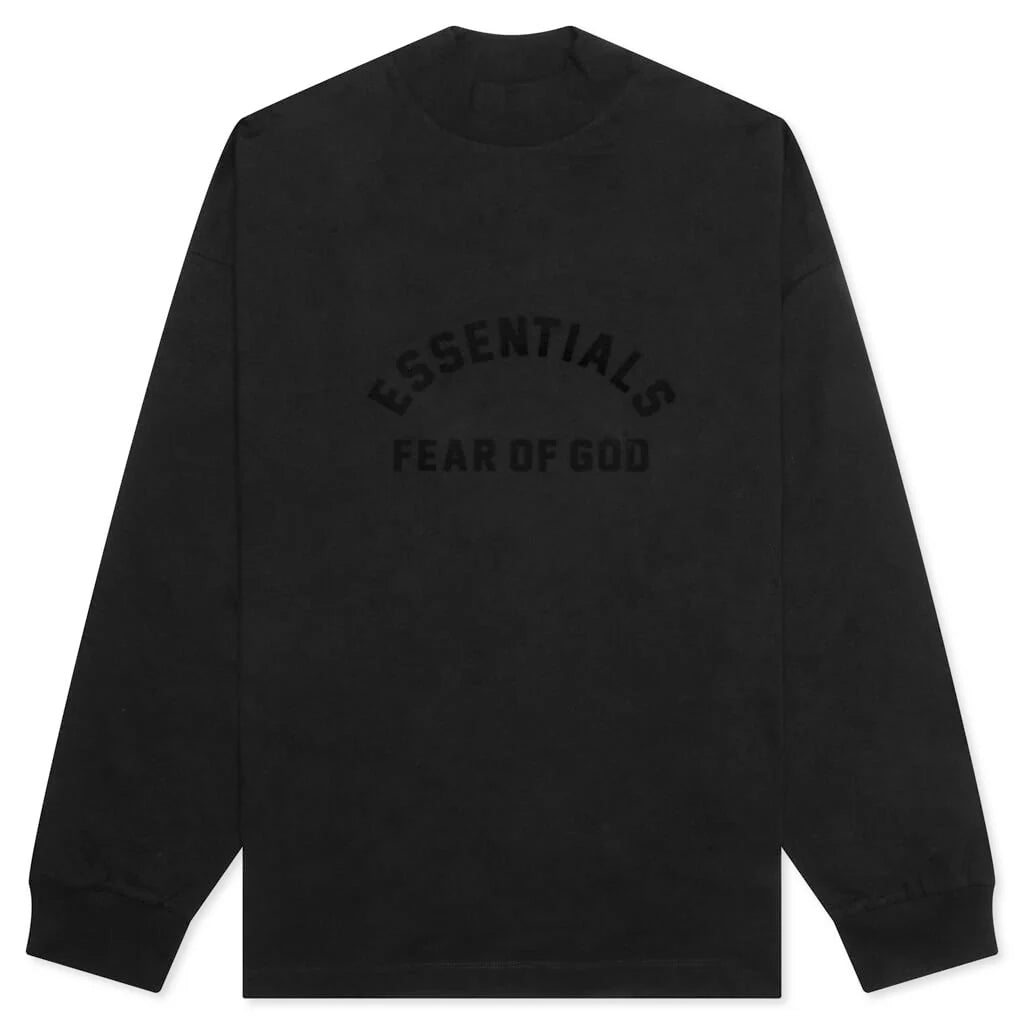 L S Tee Jet Black
