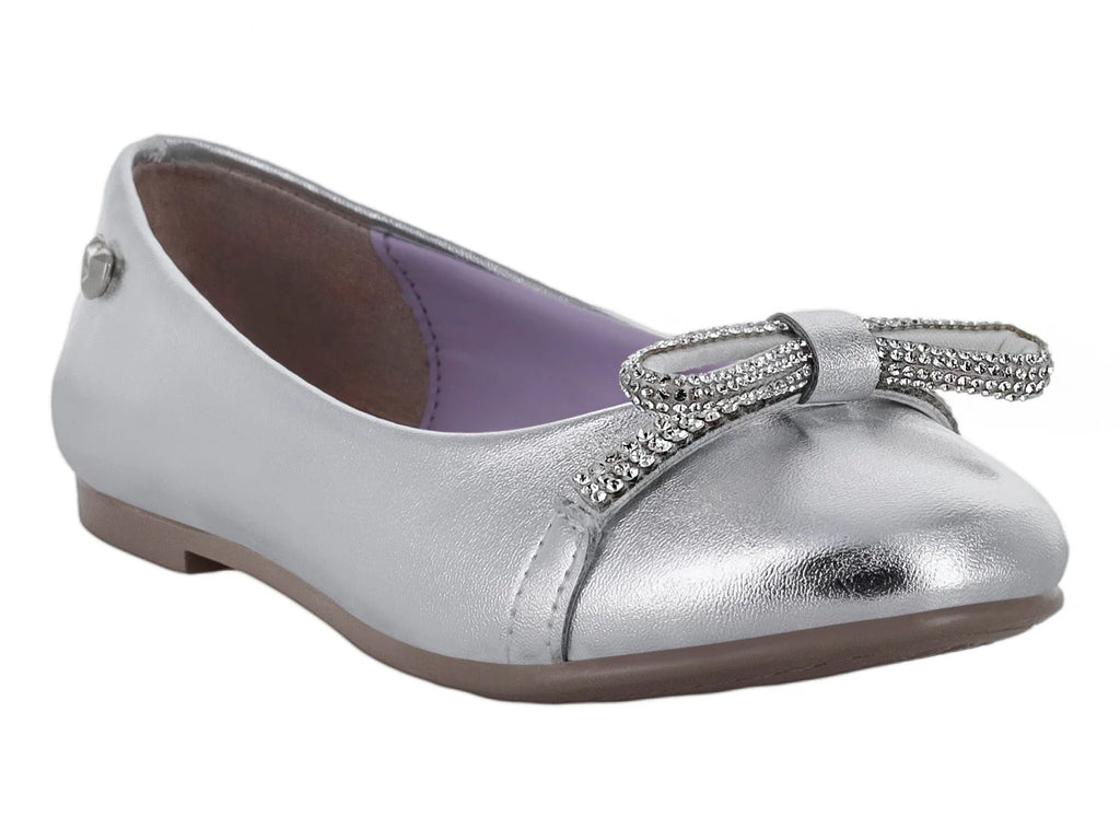 Zapatos Planos Tropicana Metálica Plata para Mujer