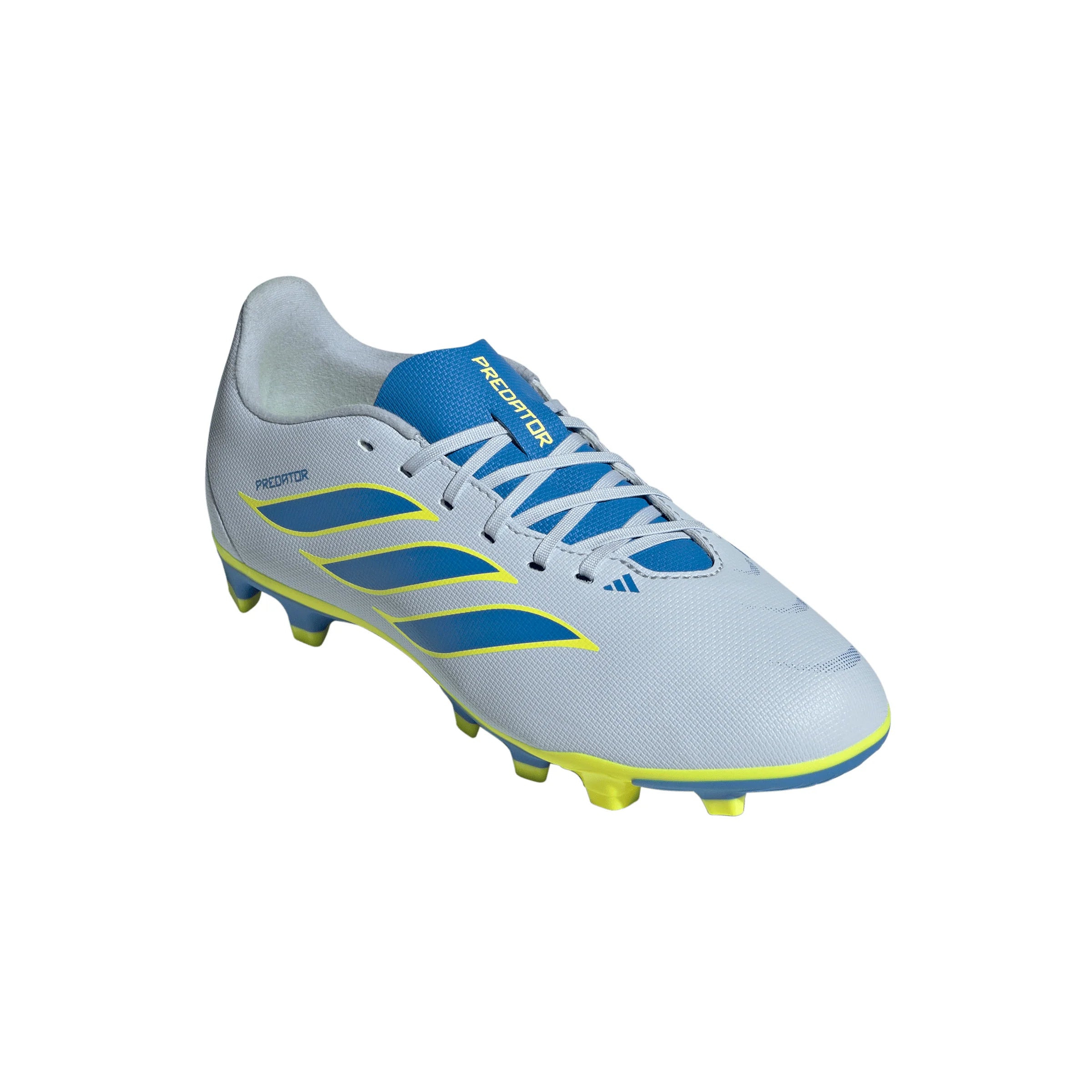adidas Predator Club FG MG Firm Ground Multi Ground Youth Soccer Cleats Sky Blue Yellow