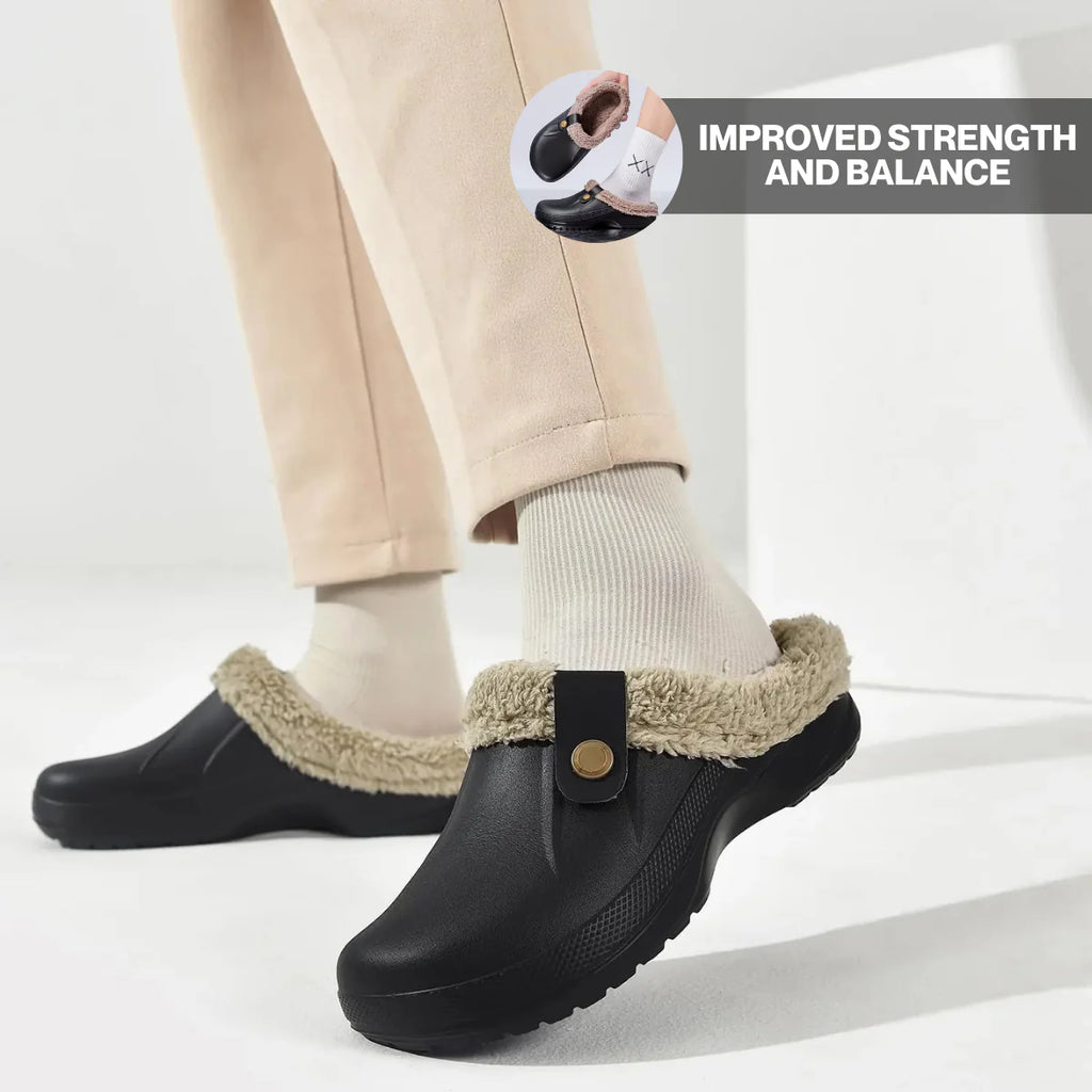 Arlo Fuzzy Healthy Non Slip Comfort Clog Mules Black Friday