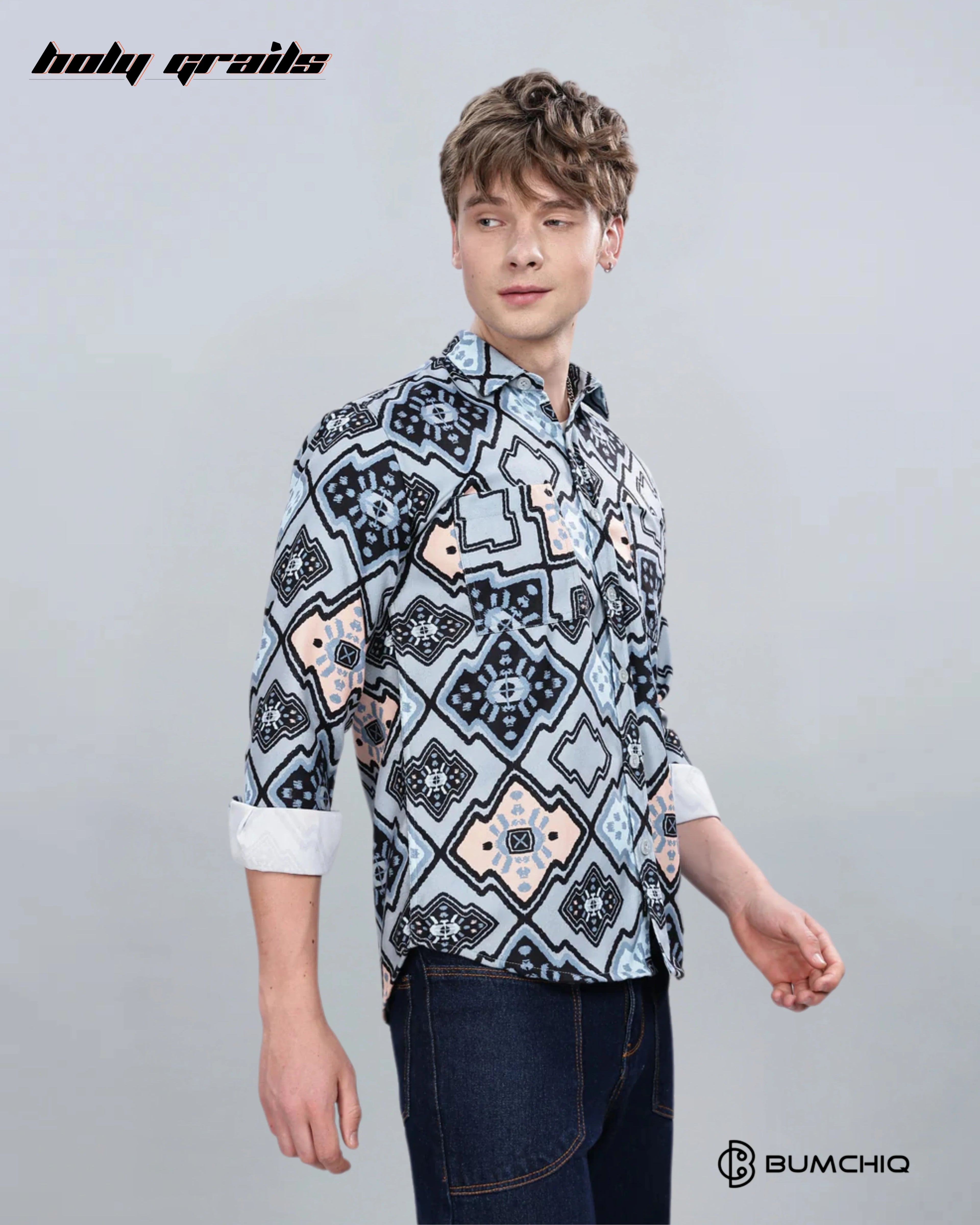 Enigmatic Blue Overshirt HG x Bumchiq