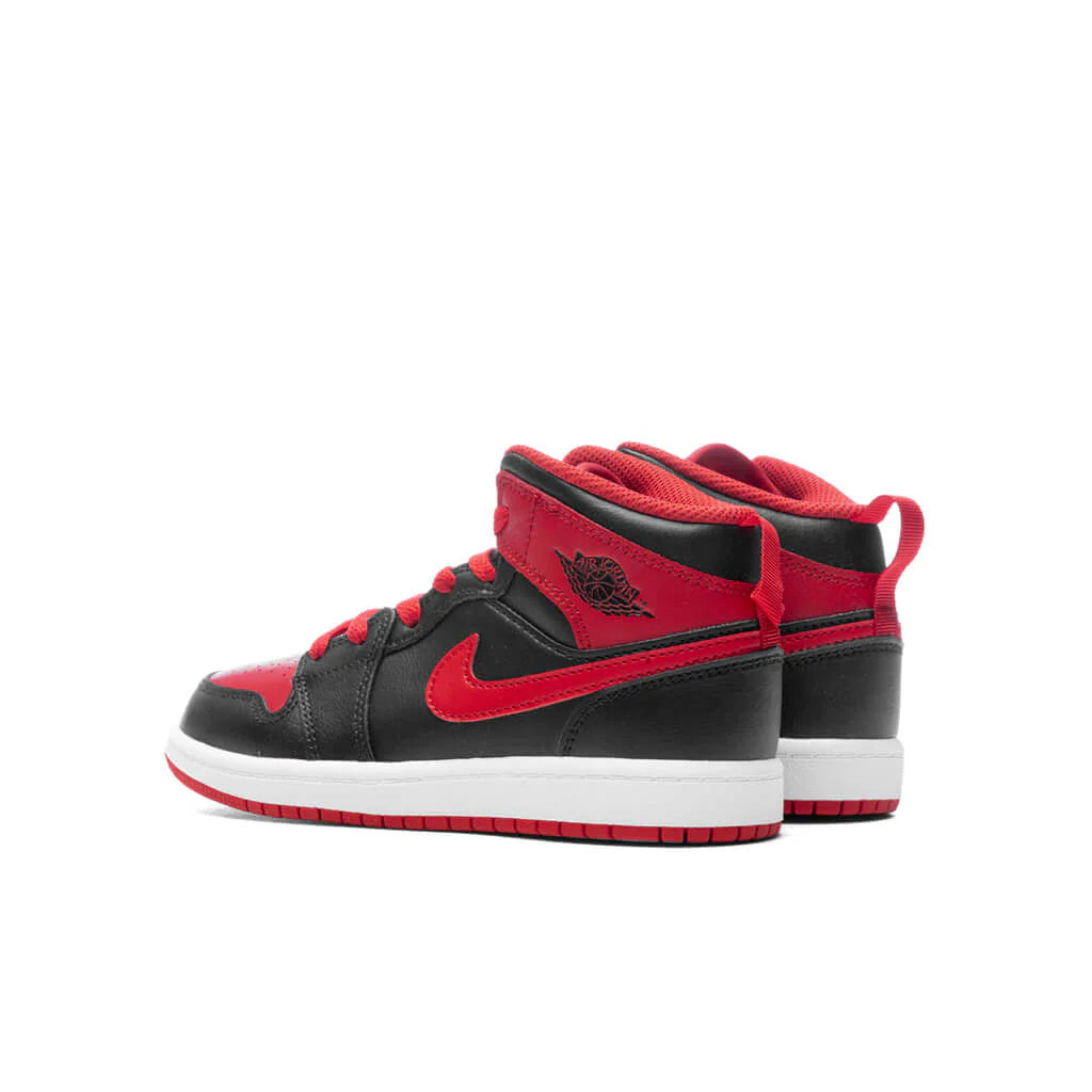 Air Jordan 1 Mid TD Black Fire Red White