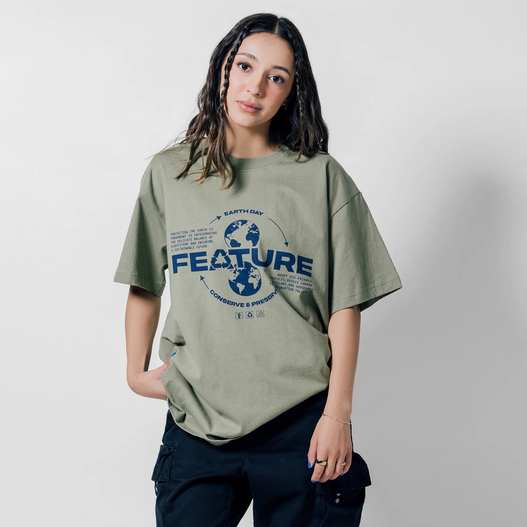Sustained Earth Tee Oatmeal