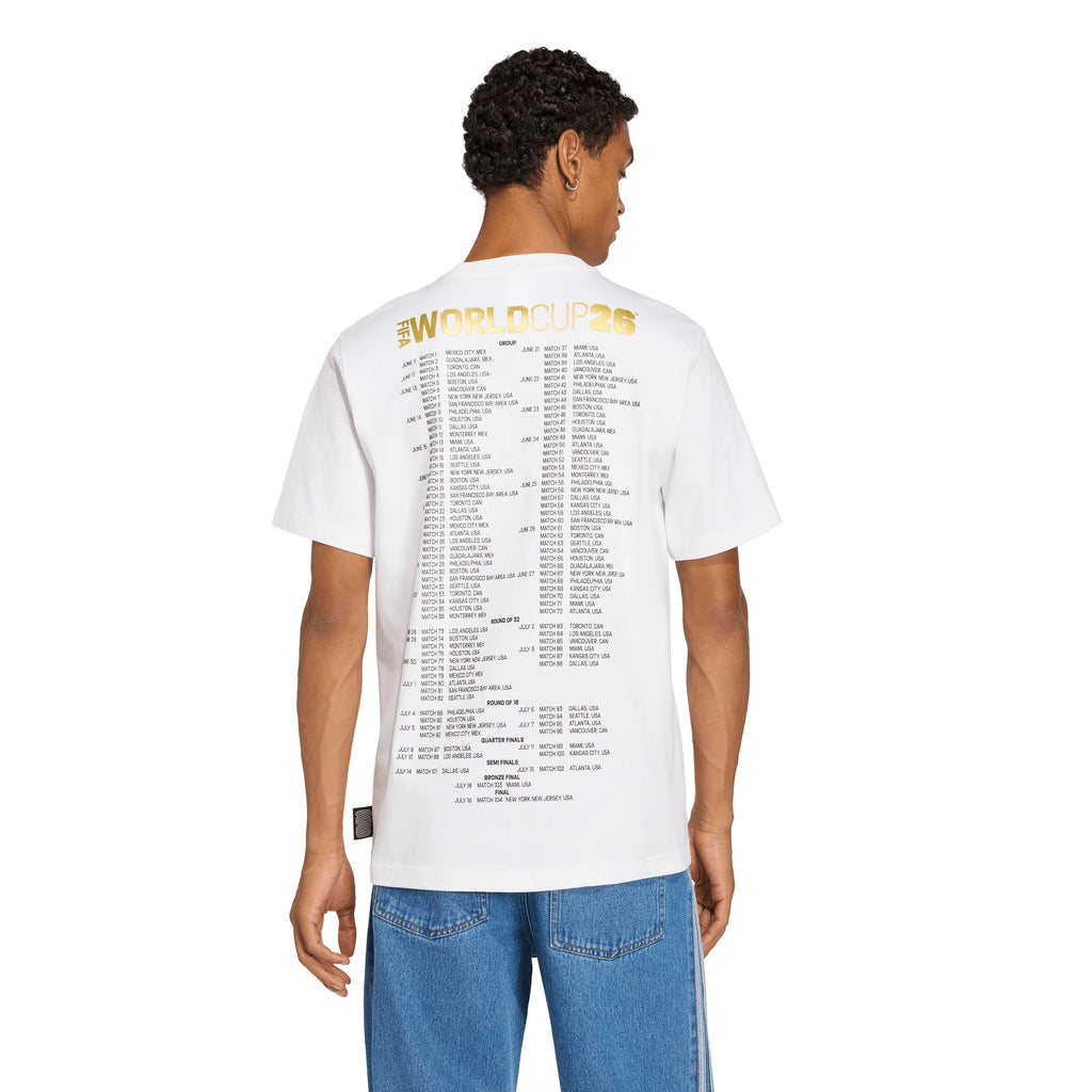 adidas FIFA World Cup 26 World Cup Tour Mens Soccer T Shirt White