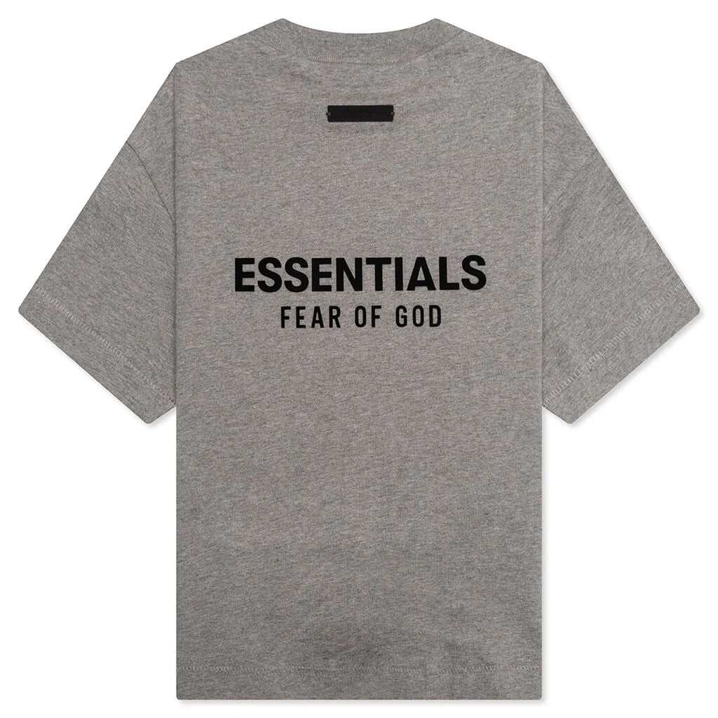 Kids Jersey Crewneck Tee Heather Gray