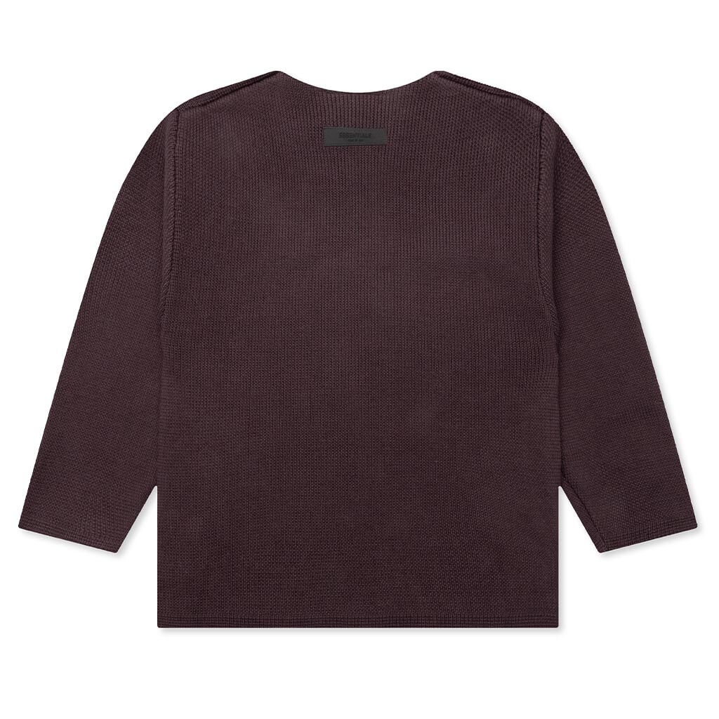 Kids Raw Sweater Plum