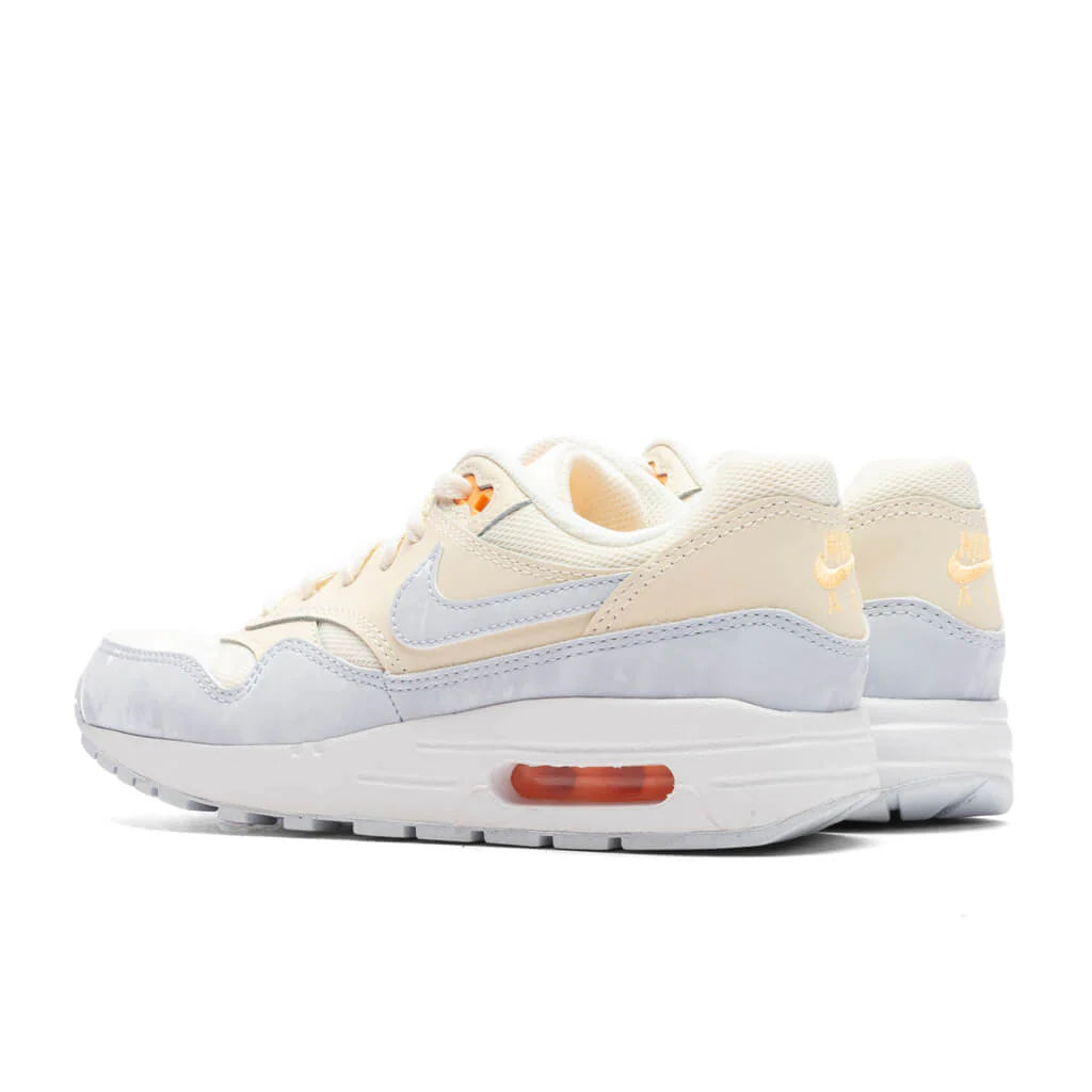 Air Max 1 GS Pale Ivory Football Grey Melon Tint