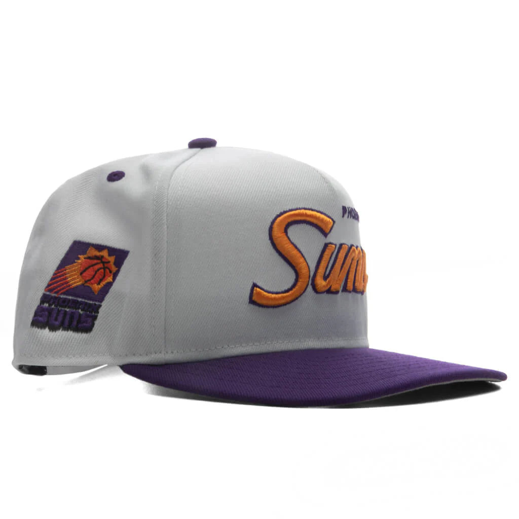 9FIFTY A Frame Curved Hardwood Classics Script Snapback Phoenix Suns