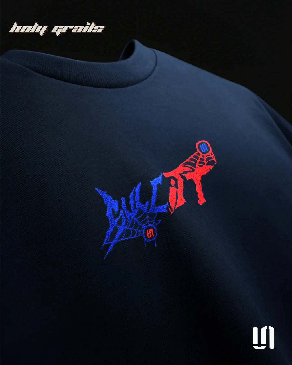 Webbed Up Navy Blue Tee HG x Sullitt