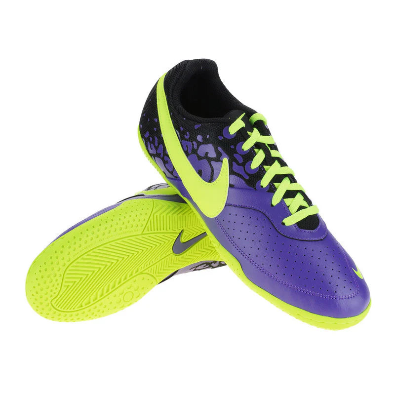 Nike Elastico II IN Mens Soccer Shoes Purple Black Volt