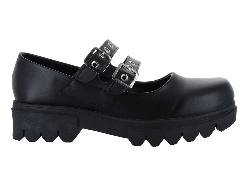 Zapatos Planos Mauri Valero Negros para Mujer