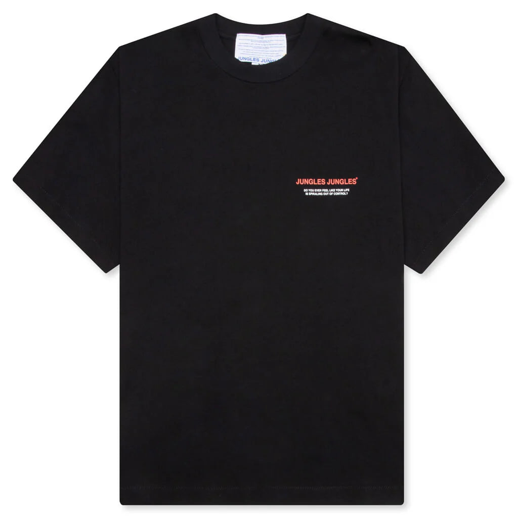 Spiralling Tee Black