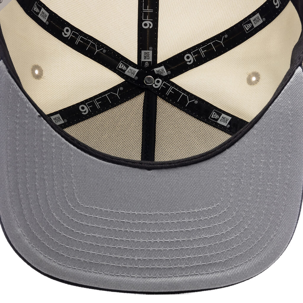FEATURE x New Era 9Fifty A Frame Old English F Snapback Chrome Black
