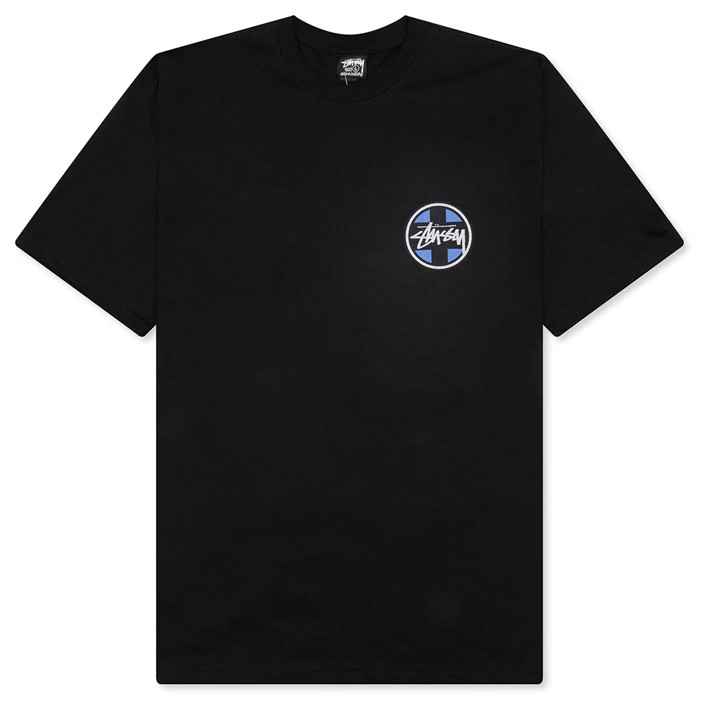 Cross Dot Pigment Dyed Tee Black