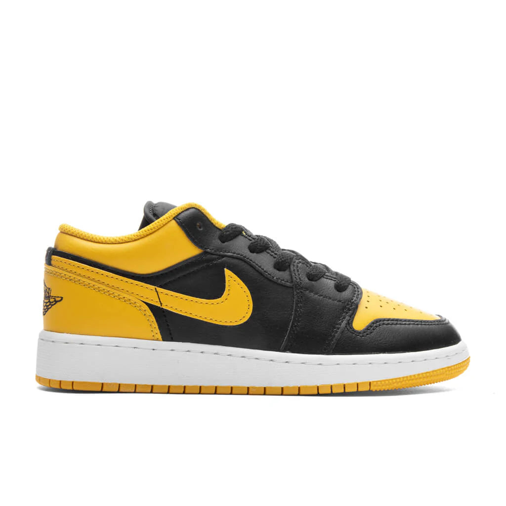 Air Jordan 1 Low GS Black Yellow Ochre White