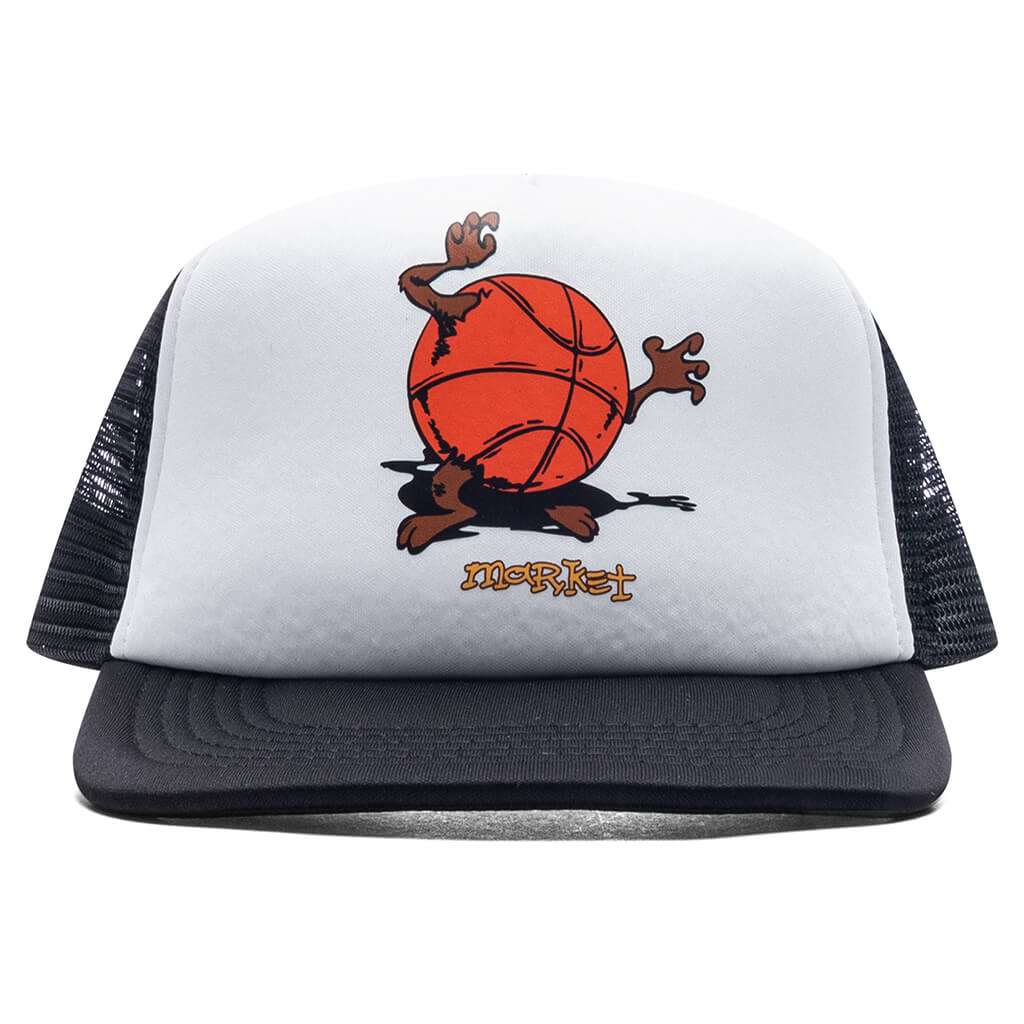 Devil Ball Trucker Hat Black