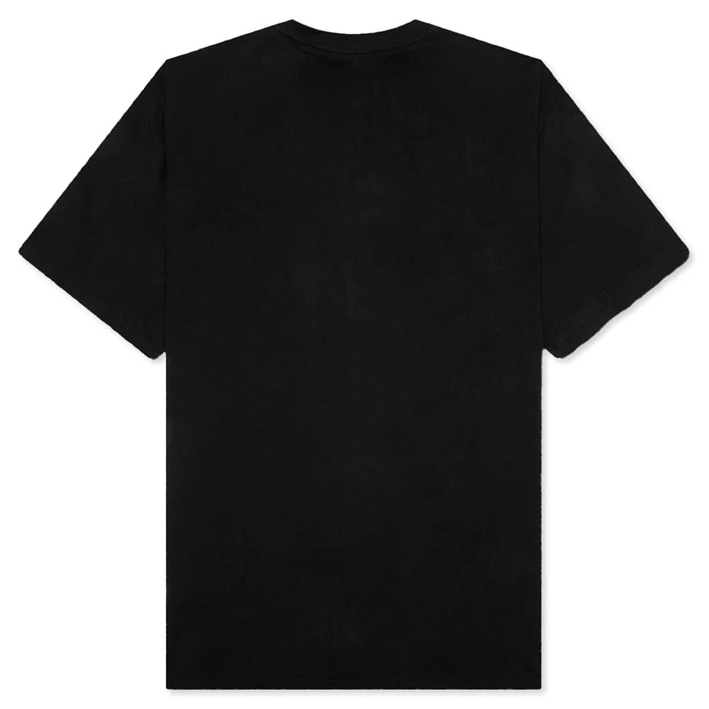 S S Pocket Heart T Shirt Black Red