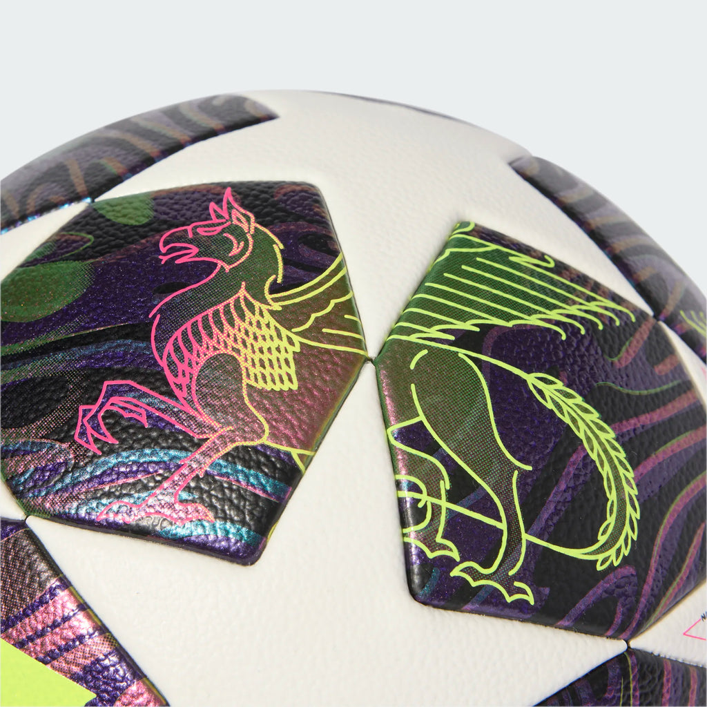 adidas UEFA Champions League Final Competition Soccer Ball Purple White Yellow