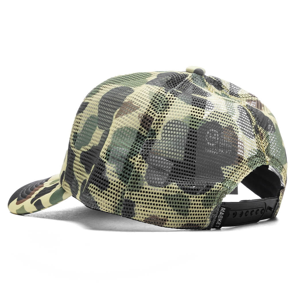 Smiley Camo Trucker Hat Woodland