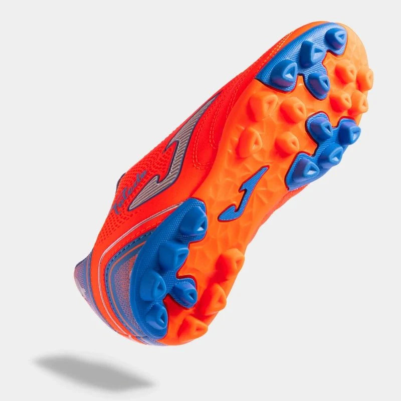 JOMA Toledo JR 2308 HG FG Firm Ground Youth Soccer Cleats Orange Royal